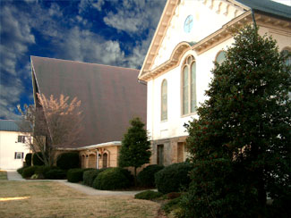 Front of the church
